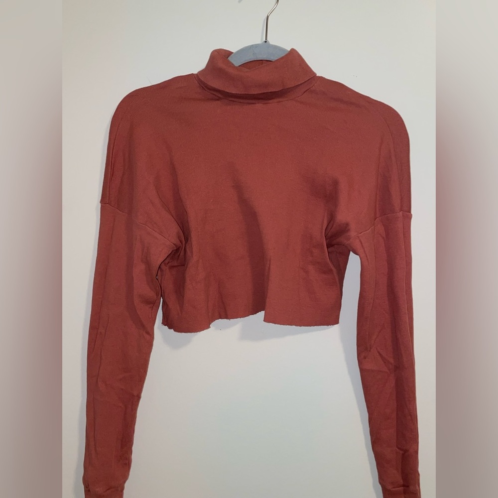 Tilly’s Cropped Turtle Neck Long Sleeve